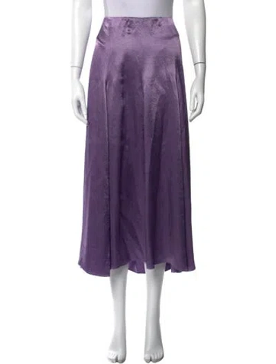 Pre-owned Vince Midi Length Skirt In Purple