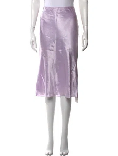 Pre-owned Vince Midi Length Skirt In Purple