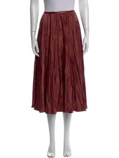 Pre-owned Vince Midi Length Skirt In Red