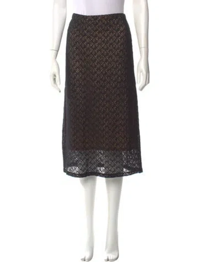 Pre-owned Vince Midi Length Skirt W/ Tags In Black