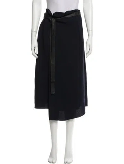 Pre-owned Vince Midi Length Skirt W/ Tags In Blue