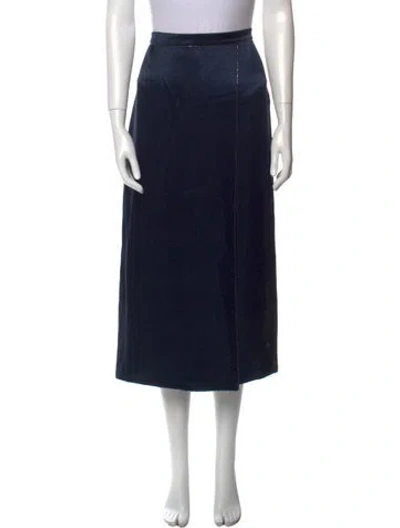 Pre-owned Vince Midi Length Skirt W/ Tags In Blue