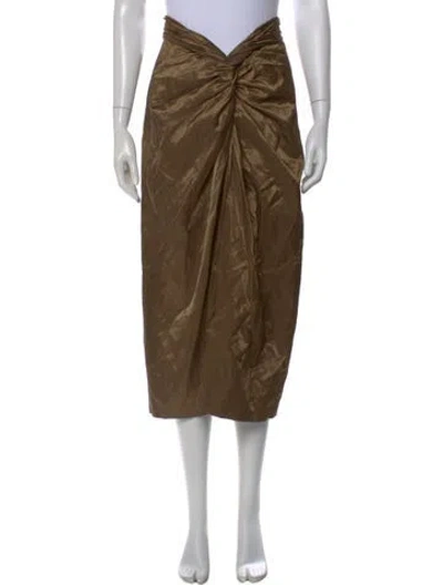 Pre-owned Vince Midi Length Skirt W/ Tags In Gold
