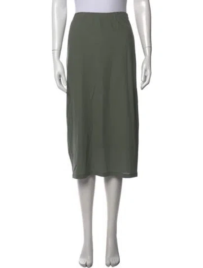 Pre-owned Vince Midi Length Skirt W/ Tags In Green