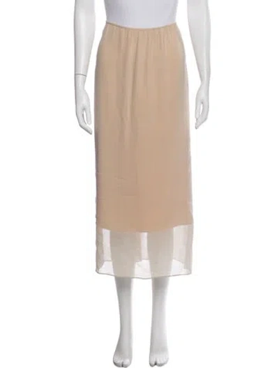 Pre-owned Vince Midi Length Skirt W/ Tags In Neutral
