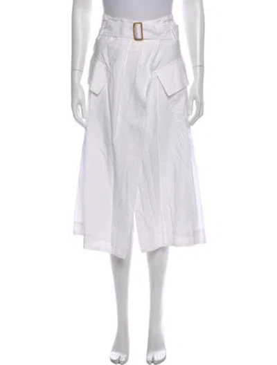 Pre-owned Vince Midi Length Skirt W/ Tags In White