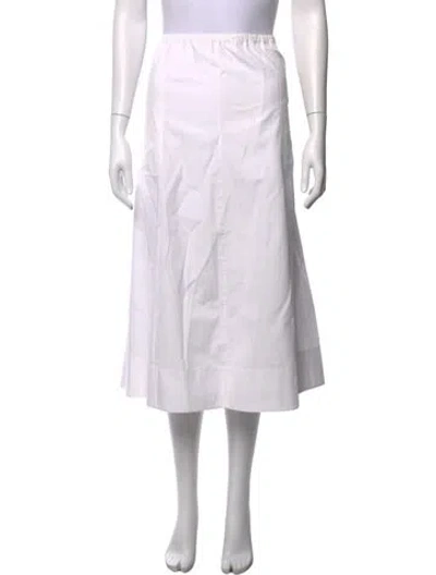 Pre-owned Vince Midi Length Skirt W/ Tags In White