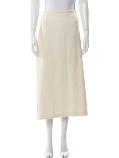 Pre-owned Vince Midi Length Skirt In Yellow
