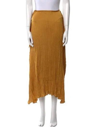 Pre-owned Vince Midi Length Skirt In Yellow