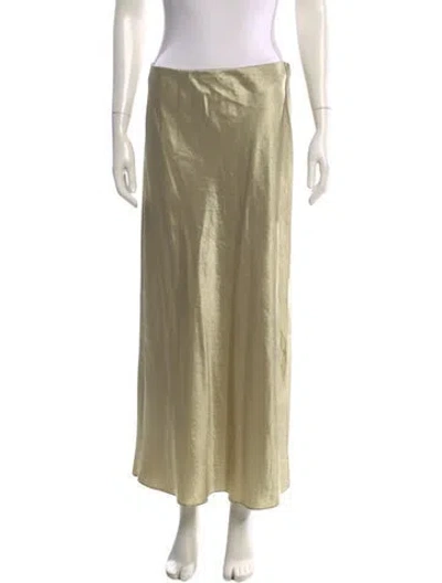 Pre-owned Vince Midi Length Skirt In Yellow