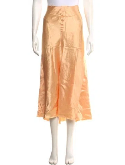 Pre-owned Vince Midi Length Skirt In Yellow