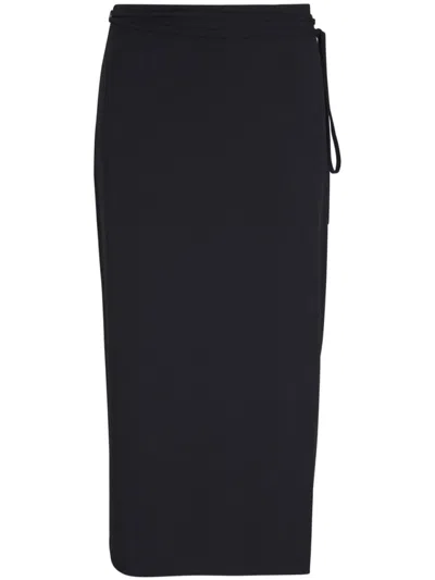 VINCE VINCE MIDI TIE WRAP SKIRT