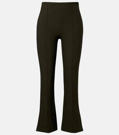 Vince Mid-rise Cropped Pants In Green
