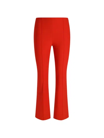 Vince Mid-rise Cropped Trousers In Orange