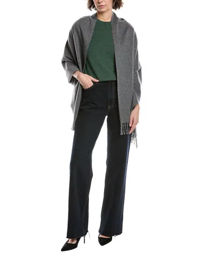 Vince Milled Wool Wrap In Gray