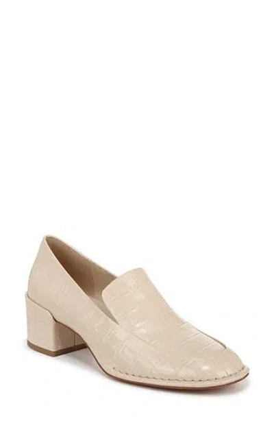 Vince Millie Alligator Embossed Loafer In Birch Sand