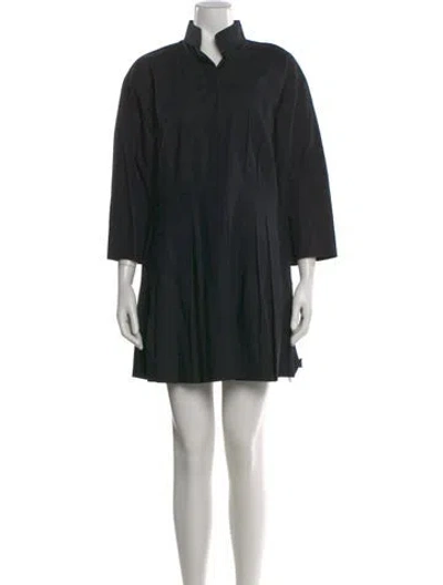 Pre-owned Vince Mini Dress In Black