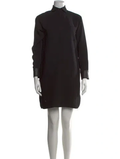 Pre-owned Vince Mini Dress In Black