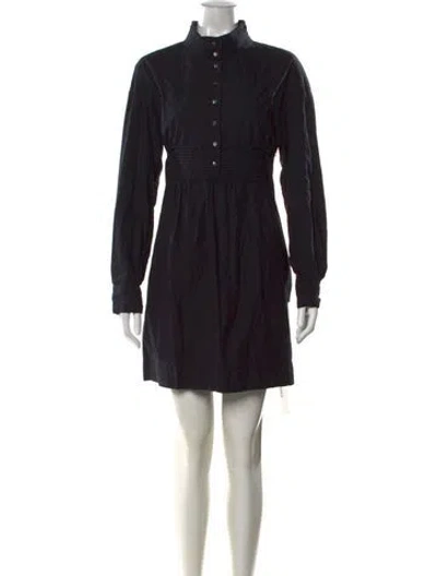 Pre-owned Vince Mini Dress In Black