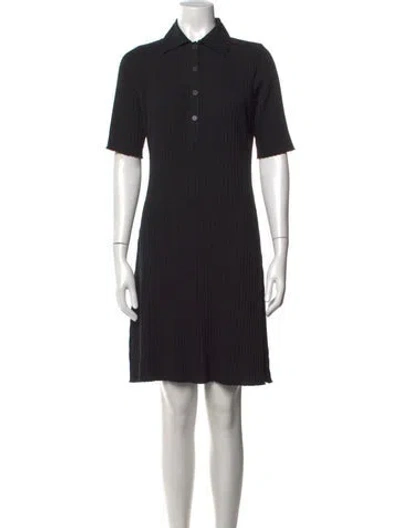 Pre-owned Vince Mini Dress In Black
