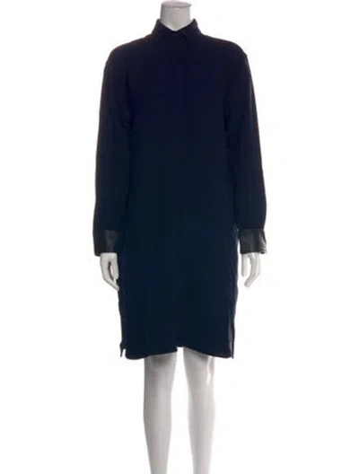 Pre-owned Vince Mini Dress In Blue