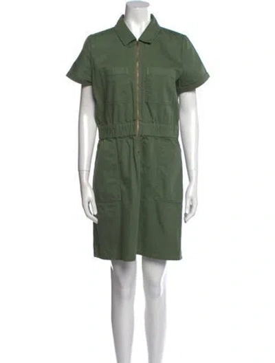 Pre-owned Vince Mini Dress In Green