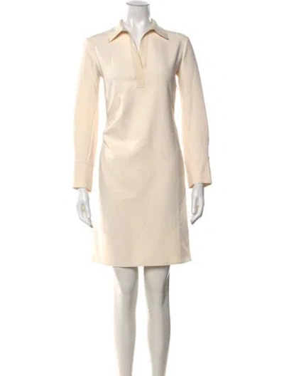 Pre-owned Vince Mini Dress In Neutrals