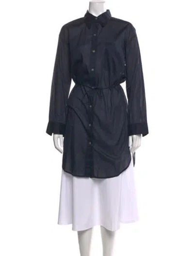 Pre-owned Vince Mini Dress W/ Tags In Blue