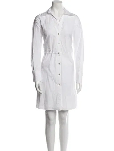 Pre-owned Vince Mini Dress In White