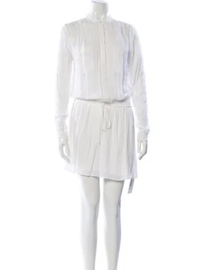 Pre-owned Vince Mini Dress In White