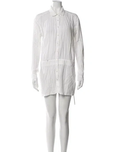 Pre-owned Vince Mini Dress In White