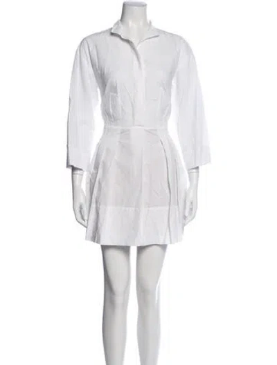 Pre-owned Vince Mini Dress In White