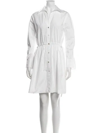 Pre-owned Vince Mini Dress In White