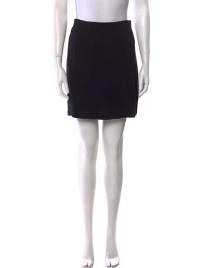 Pre-owned Vince Mini Skirt In Black