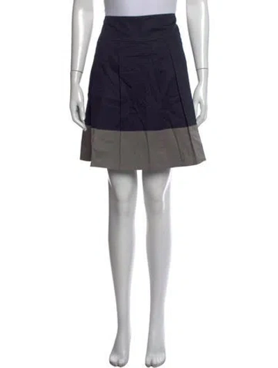 Pre-owned Vince Mini Skirt In Blue
