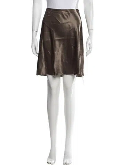 Pre-owned Vince Mini Skirt In Brown