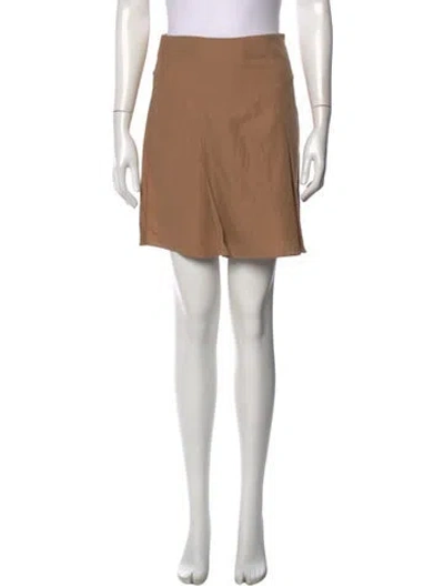 Pre-owned Vince Mini Skirt In Brown/neutrals