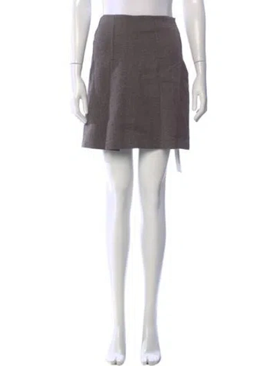 Pre-owned Vince Mini Skirt In Gray