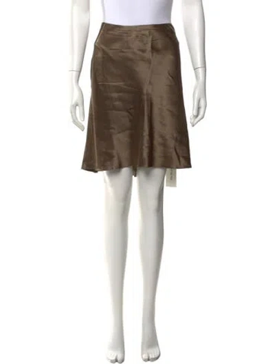 Pre-owned Vince Mini Skirt In Green
