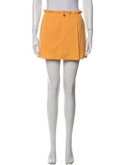 Pre-owned Vince Mini Skirt In Orange