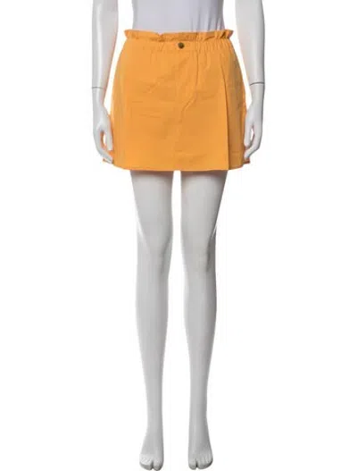 Pre-owned Vince Mini Skirt In Orange