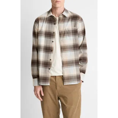 VINCE VINCE MISSOULA GRADIENT CHECK BUTTON-UP SHIRT