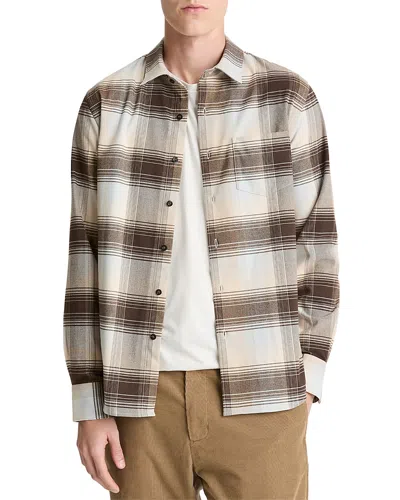 Vince Missoula Gradient Check Button-up Shirt In Multi