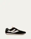 Vince Women's Oasis Ii Moonlight Contrast Low Top Suede & Leather Sneakers In Black