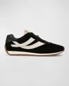 Vince Women's Oasis Ii Moonlight Contrast Low Top Suede & Leather Sneakers In Black