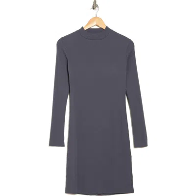 Vince Mock Neck Dress In Dark Water