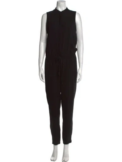 Pre-owned Vince Mock Neck Jumpsuit In Black