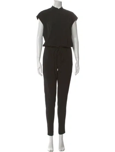 Pre-owned Vince Mock Neck Jumpsuit In Black