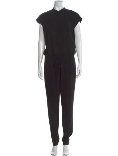Pre-owned Vince Mock Neck Jumpsuit In Black