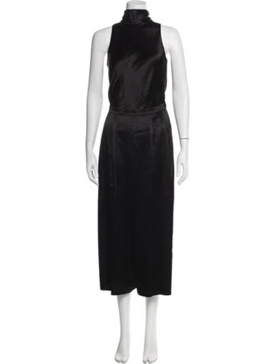 Pre-owned Vince Mock Neck Jumpsuit In Black